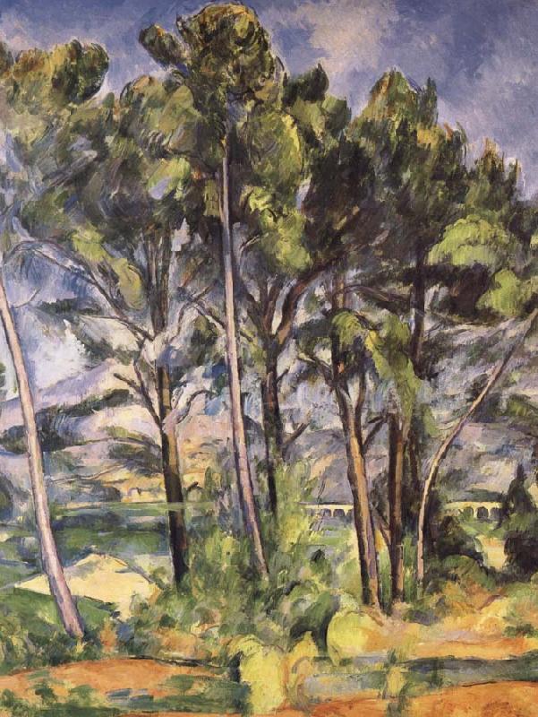 Paul Cezanne Aqueduct oil painting image